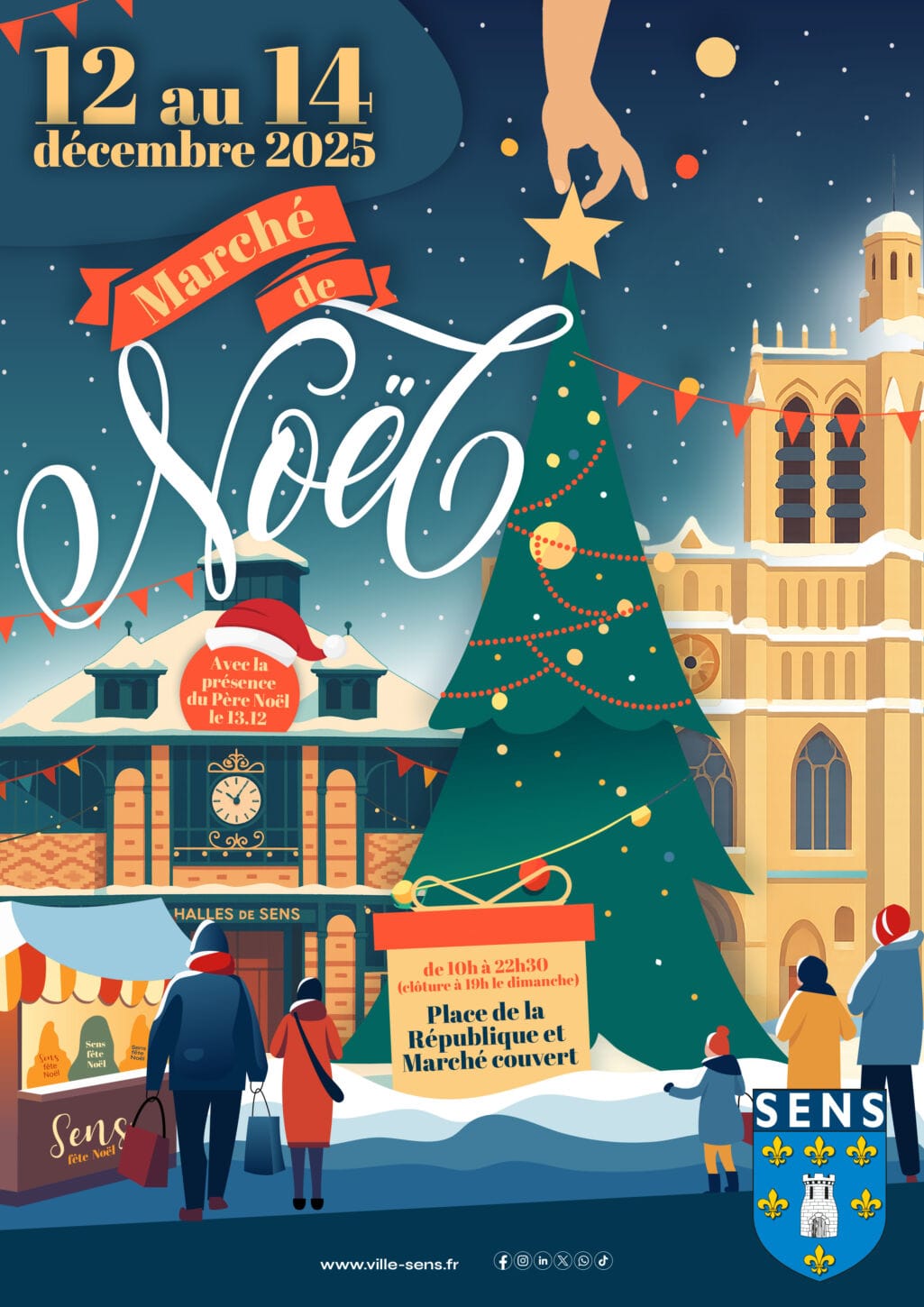 marché noel sens