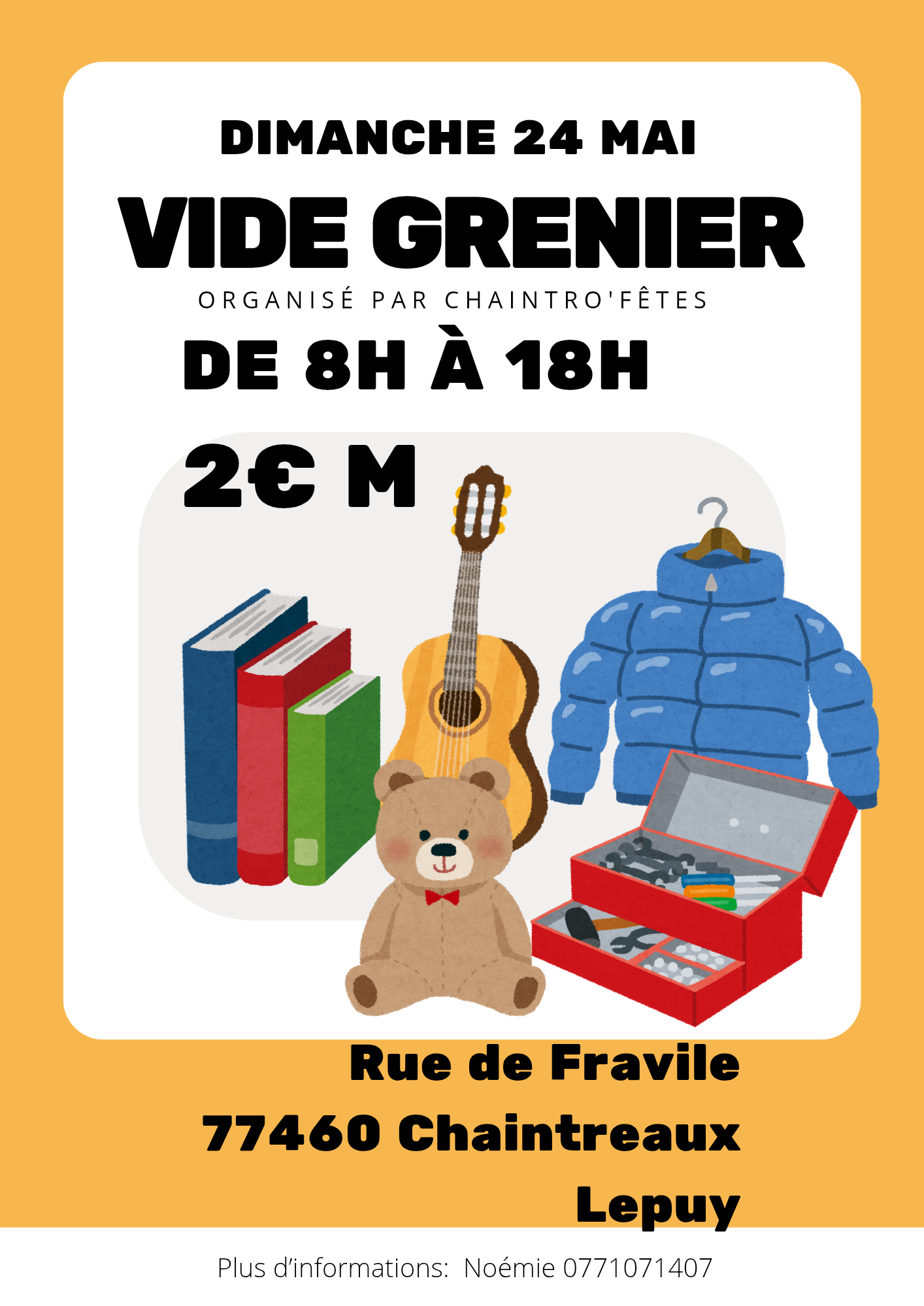 Affiche Vide grenier Simple Illustration Jaune_20260503_202440_0000