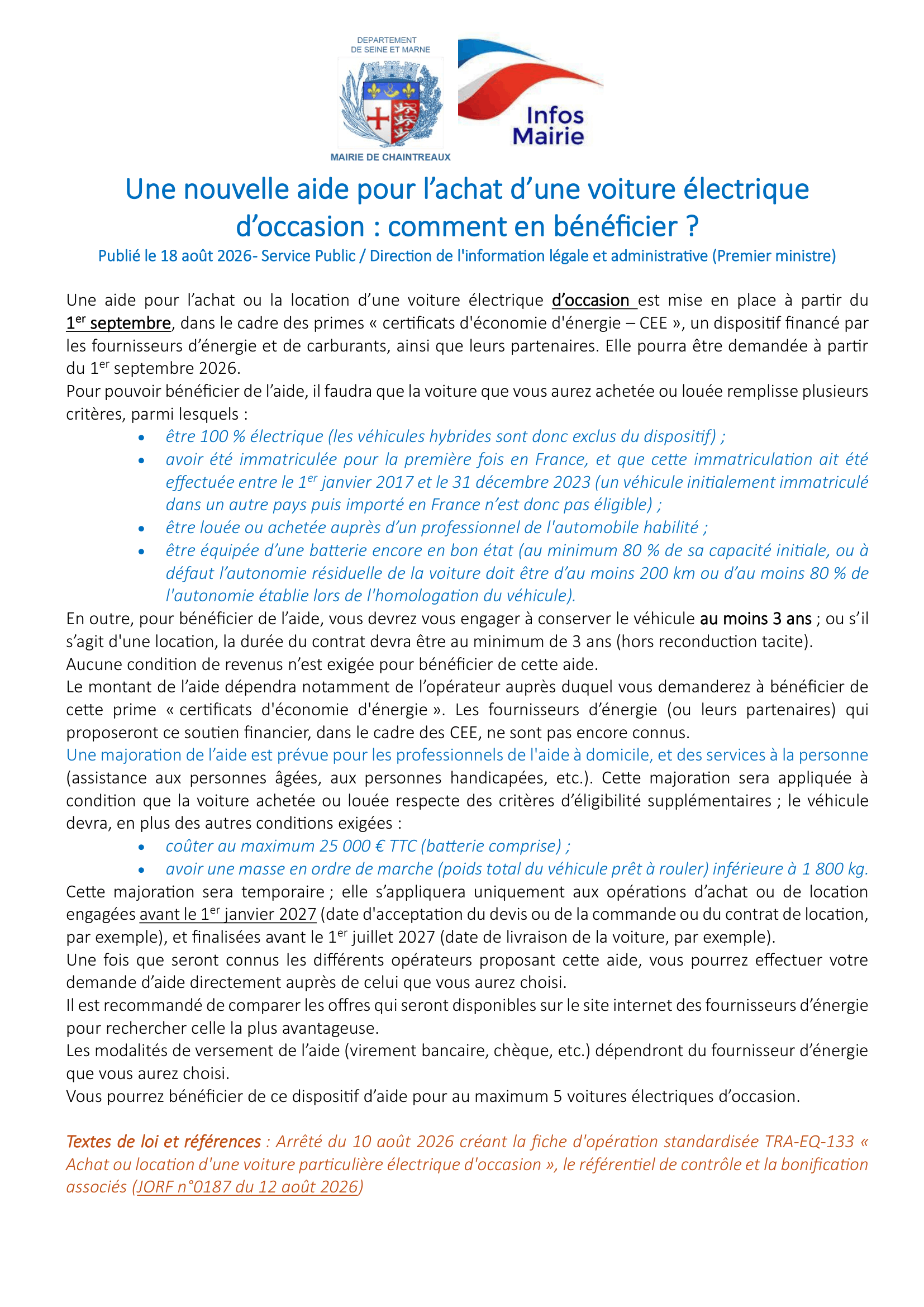 aide achat électrique-1
