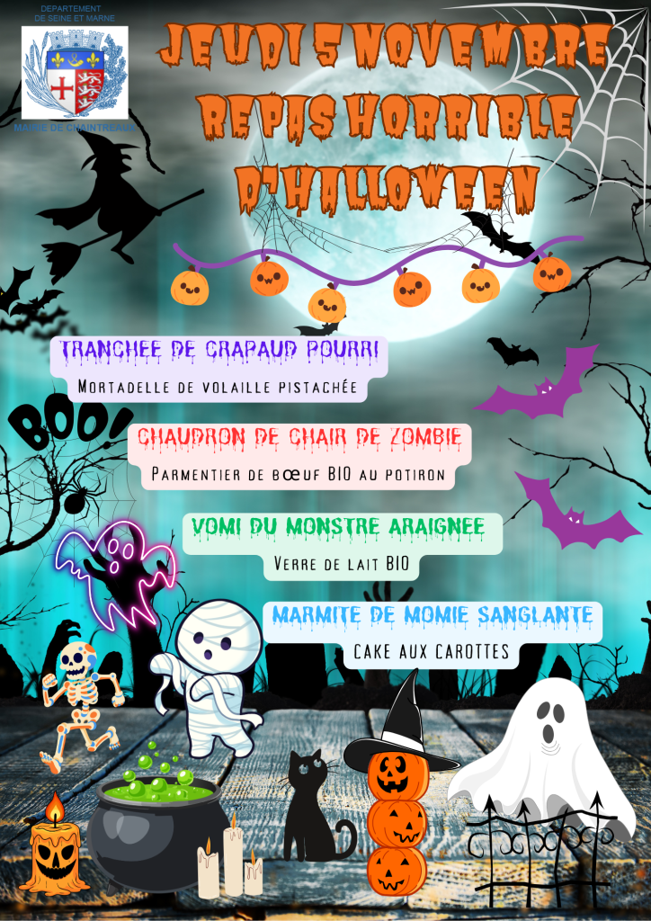 Menu Hallowen 2025